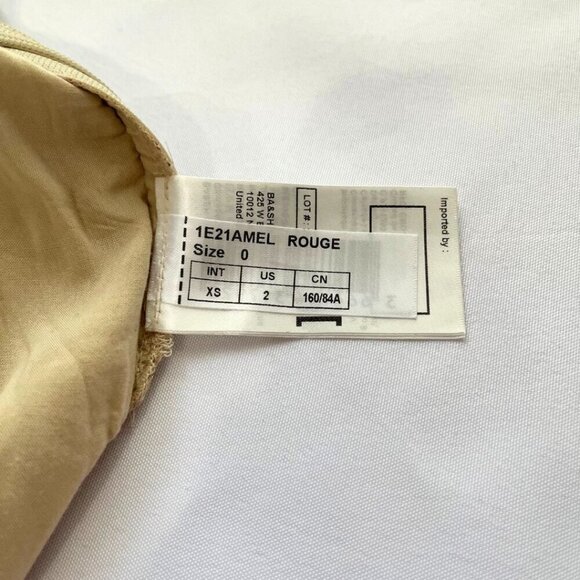 BASH AMELIA FLORAL METALLIC RUCHED PARTY DRESS - XS (0) - Picture 15 of 15